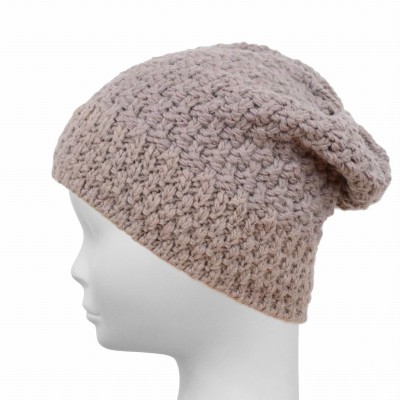 Czapka z wełną, beż 030