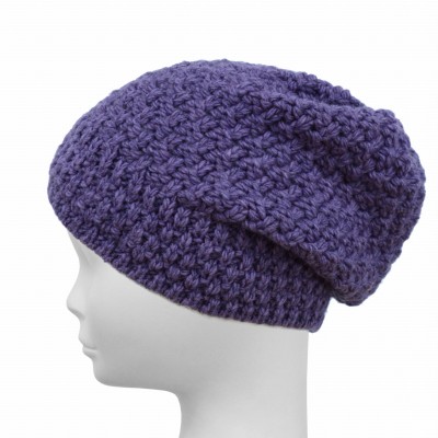 Czapka z wełną, fiolet 030
