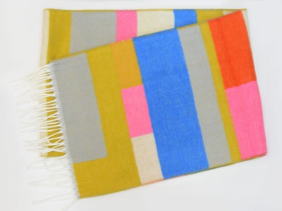 Szal w geometryczny wzór, kolorowy 226