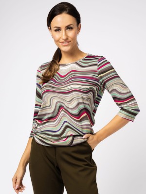 Bluzka w kolorowe paski 6073