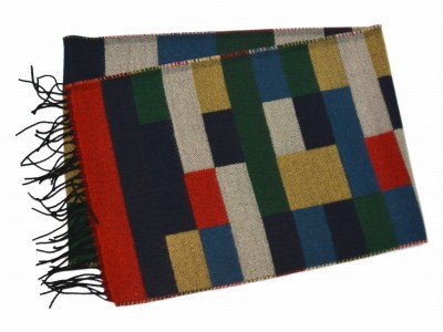 Szal w geometryczny wzór, kolorowy 242