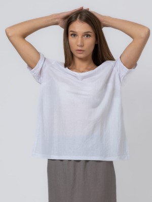 Bluzka z krótkim rękawem, biała 1884