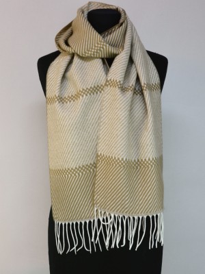 Szal w melanżowy wzór, beż 265