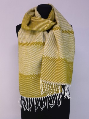 Szal w melanżowy wzór, żółty 265