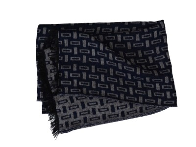 Szal z wełną granat 163