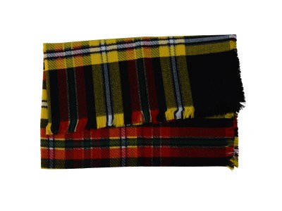 Szalo-chusta w kratę żółto-czerwona 183