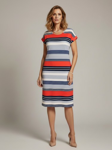 Sukienka kimono w paski 642