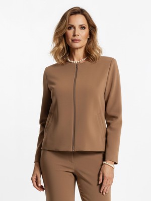 Kurtka z kieszeniami, beż 021