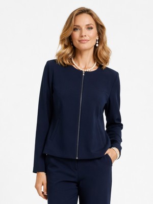 Kurtka z kieszeniami granatowa 019