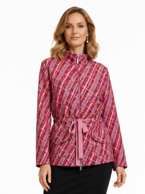 Kurtka parka różowa 04