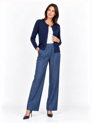 Spodnie z tencelu jeans 0243