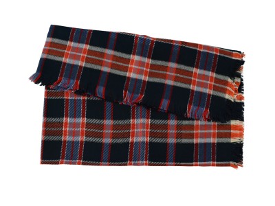 Szal w kratę granat 148