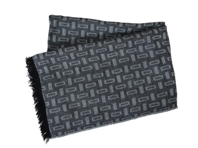 Szal z wełną grafit 163