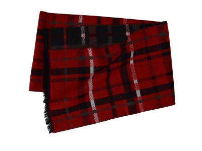 Szal w kratę czerwony152