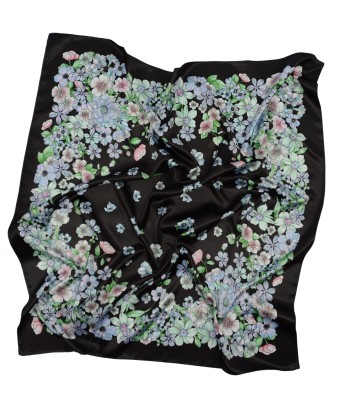 Apaszka w zielono-niebieskie kwiaty