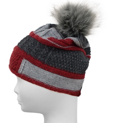 Czapka z wełną, czerwona 038