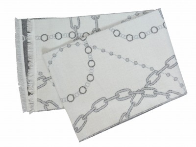 Szal w łańcuchy, szary 191